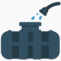 Stap 5 regenwaterput reinigen: wanden en bodem van de regenwaterput grondig schoonmaken.